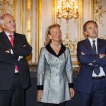 Jean-Luc Fournier, Président de France-Amériques, Hélène de Rochefort, Secrétaire de France-Amériques, et Gilles Kepel